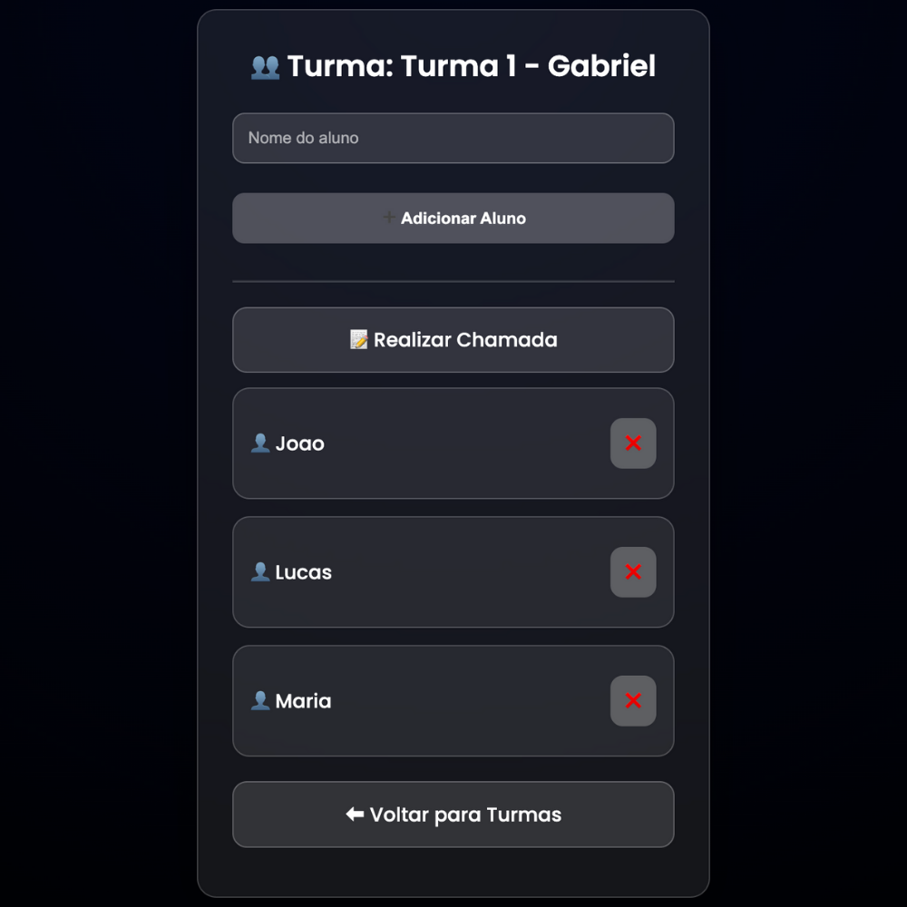 Sistema de Chamada Escolar